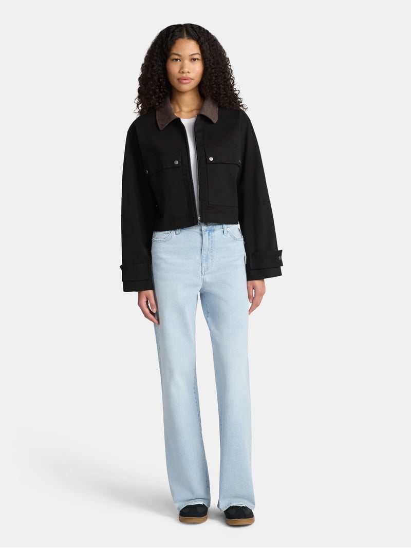 No Boundaries Trucker Jacket, Women's - Walmart.com