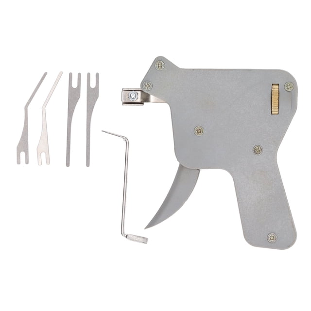 Kit de 6 ganzúas de cerrajería, manual, de metal ABS, de precisión, herramientas de reparación para candados, cajones y puertas.