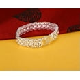 thumbnail image 6 of K-KED Fine Pure S990 Silver Bracelet Women Men Domineering Curb Watch Link Bracelet-12mm-7.87in-about 33g, 6 of 9