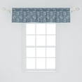 thumbnail image 2 of Entomology Window Valance, Grunge Style Sketchy Beetle Formations and Plants, Curtain Valance for Kitchen Bedroom Decor with Rod Pocket, 54" X 12", Slate Blue Laurel Green, by Ambesonne, 2 of 3