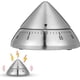 thumbnail image 1 of Temporizador de cocina manual de acero inoxidable, temporizadores de cocina mecánicos, cuenta regresiva de 60 minutos, regalo con sonido claro para juegos deportivos, aprender oficina (cónico), 1 of 5