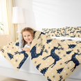 thumbnail image 4 of Manfei Merry Xmas Moose Full Size Comforter Sets, Christmas Tree Bedding Comforter Set, Happy New Year Bedding Sets, Ultra Soft Home Decor, Reversible 3-Piece, 4 of 8