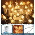 thumbnail image 3 of [8 modos] Decoración de luces navideñas, remoción de copo de nieve de 6 m y 60 LED, 3 of 4