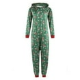 thumbnail image 3 of Sinhoon Christmas Family Matching Pajamas Reindeer Romper Long Sleeve Hoodie One Piece Jumpsuit Zipper Pjs for Adult Kids Baby, 3 of 8