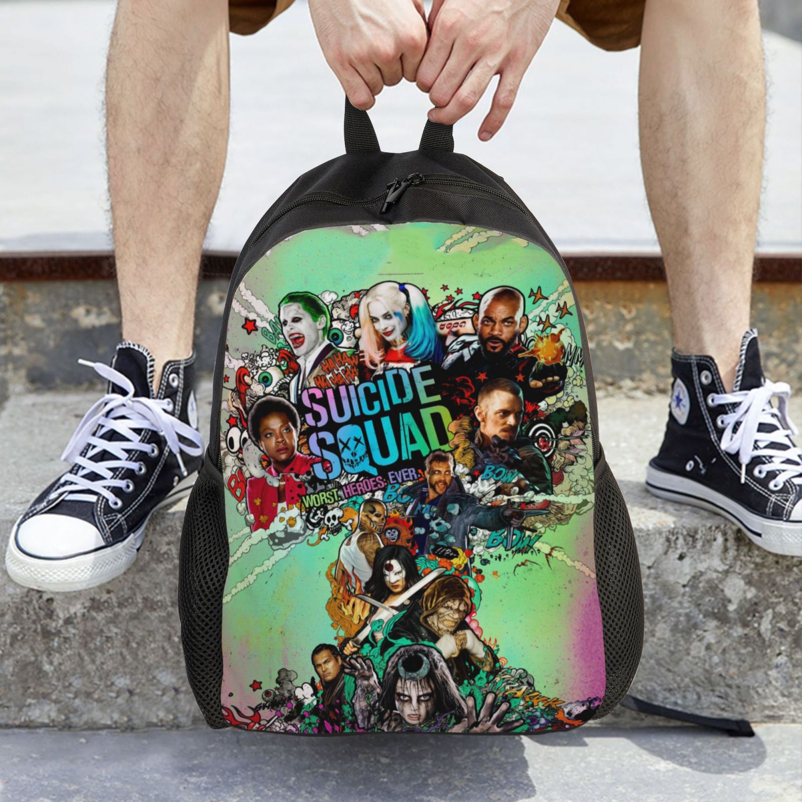 Suicide Harley Quinn Squad Backpack Lightweight Unisex Basic 