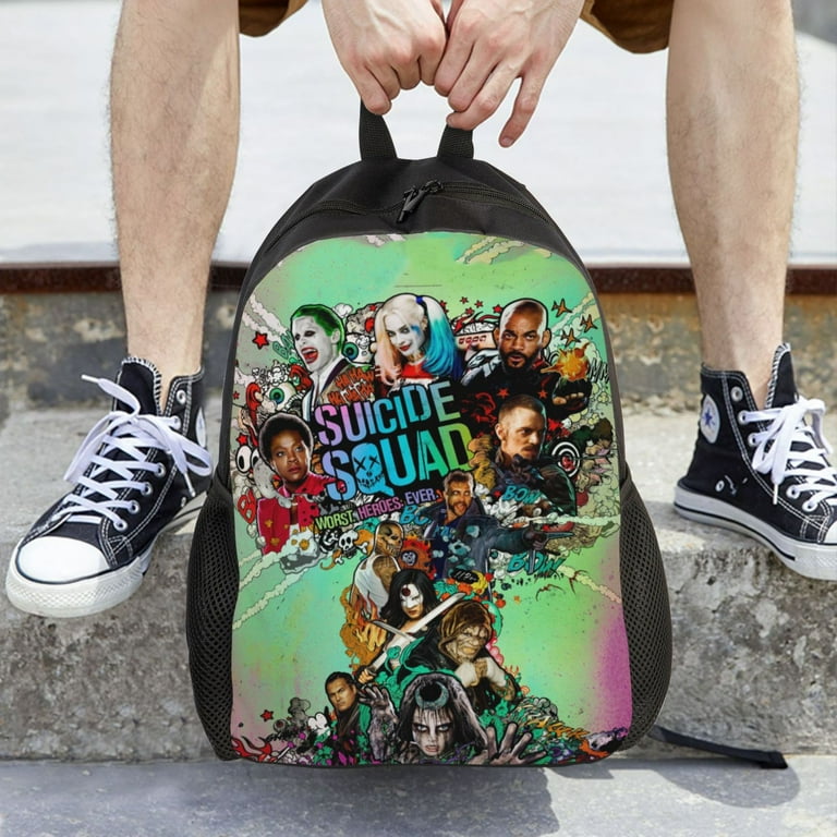 Suicide Harley Quinn Squad Backpack Lightweight Unisex Basic Daypack Bookbag Laptop Satchel Rucksack For Travel School Office Daily Walmart