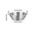 thumbnail image 7 of LEFTHIGH Home 304 Stainless Steel Double Ear Salad Bowl Large Mixing Bowl with Handles for Serving Pasta Fruit Vegetable Holiday Gifts, 7 of 7