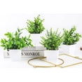 thumbnail image 7 of Fake Plants 4 Packs bathroom decor Artificial Plants Small Faux Plants  home decorfaux plants indoor Bathroom Accessories for Halloween Bathroom Home Kitchen Coffee Table Office Desk Decor In, 7 of 7