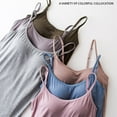 thumbnail image 3 of Camisola de Yoga Sonducket para mujer chaleco de Fitness ropa de gimnasio traje deportivo Marrón L, 3 of 6