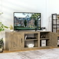 thumbnail image 3 of Costway 58" TV Stand Entertainment Console Center W/ 2 Cabinets for 65" TV Natural, 3 of 9