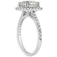thumbnail image 2 of Pompeii 2 1/2CT Diamond Cushion Halo Engagement Ring 14k White Gold ((G-H),SI(1)-SI(2)), 2 of 3