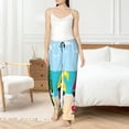 thumbnail image 4 of Balery Gnomes On The Beach Pantalones de pijama para mujer, pijamas ultraligeros, pantalones de estar por casa-Small, 4 of 6