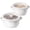 White 2-Pack, variant on LE TAUCI Red Ceramic Soup Bowls with Lids and Handles, 28 oz French Onion Soup Bowls Set of 2, Microwave Safe Bowls for Cereal, Chili, Stew and Leftovers