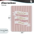 thumbnail image 4 of Stupell Industries Eclectic Pink Hello Little One Canvas Art, 30 x 40, by Amanda Houston, 4 of 8