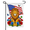 Garden Flag-4, variant on Patriotic Penguin Garden Flag 12×18in Double Sided USA Flag Butterfly Poppy Coastal Wildlife UV Protected Fade Resistant Weatherproof Decor For Outdoor Lawn Patio Yard Home