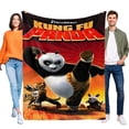 thumbnail image 1 of Kung Fu Panda anti-pilling, suave, ligera, esponjosa y acogedora de lujo para hogar y cocina – Perfecta para niños y adultos,100X80cm, 1 of 6