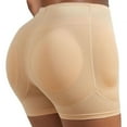 thumbnail image 3 of Previn Women's Hip Pads Shapewear Shorts Butt Lifting Padded Tight Padding Boyshort Slim Mid Thigh Shaper Wedding Thin Nude Medium, 3 of 3