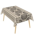 thumbnail image 6 of RisChhery Black Mandala Floral Rectangle Tablecloth,Waterproof Stain Resistant Table Cover for Dining Kitchen,60x102 inch, 6 of 6