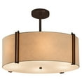 thumbnail image 2 of Justice Design Group Fab-9511-Crem Textile 3 Light 19" Wide Pendant - Bronze, 2 of 2