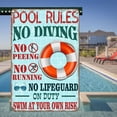 thumbnail image 5 of Lake Rules Tin Sign Cave Pool Country Lake House Farmhouse Cabin Beach Bar Wall Decor Sign 12x8 Inches, 5 of 5