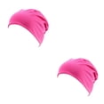 thumbnail image 4 of Qarigey Beanie Caps Exquisito, cómodo, estilo simple, adorno para la cabeza, gorros para adultos, accesorio de ropa para decoración, rosa Rosa roja 2piezas, 4 of 6