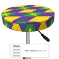 thumbnail image 4 of Bingfone14 inch Padded Round Bar Stool Cover Cushion with Elastic Fabric Round Chair Seat - Mardi Gras, 4 of 7