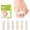 Beige, variant on Bukihome Hammer Toe Straightener - Reusable Fabric Toe Wraps Protect and Straighten Hammertoes - Toe Corrector for Men and Women - Realign Bent, Curled, Crooked, Claw, Hammer Toes (Beige, 6 Pack)