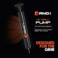 thumbnail image 3 of AND1 Chaos Basketball, Official Size 7 (29.5"), Rubber, Deep Channel, Made for Indoor/Outdoor Games, Orange Drip, 3 of 6