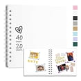 thumbnail image 3 of Dsscvnef 7x7 Inch DIY Scrapbook Album Hardcover Kraft Paper Memory Book for Photos Wedding Family Keepsake Handmade Craft Project, 3 of 4
