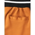 thumbnail image 4 of Hat and Beyond Mens Premium Two Tone Side Stripe Track Pants Slim Fit Stretch, 4 of 6