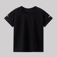 thumbnail image 2 of Zpanxa Boys Athletic Shirts Solid Color Round Neck Short Sleeve Sports Top Comfortable Running Tee With Polyester 4-5 Years, 2 of 5