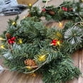 thumbnail image 2 of 9FT Artificial Christmas Pine Garland, Winter Greenery Garland for Holiday Season Mantel Fireplace Table Runner Centerpiece Décor, 2 of 7