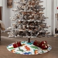 thumbnail image 4 of Bingfone Christmas Tree Skirt Mat Christmas Decoration Interior 30" -Colorful Dinosaur, 4 of 6