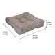 thumbnail image 2 of Sofa Vama Ropa de Cama Cojín de asiento de lino sintético grueso tridimensional de 40 cm, tapete de piso comprimido, tapete de color caramelo for Navideño, 2 of 2