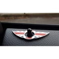 thumbnail image 5 of (2) Union Jack Style Wing Emblem Rings For Mini Cooper R55 R56 R57 R58 R59 Door Lock Knobs, Red/Blue UK Flag Design (Does not fit R60 R61 nor F55 F56 Models), 5 of 8