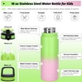 thumbnail image 6 of Oldley 3-in-1 Leakproof Lids 20 oz Stainless Steel Water Bottle with Straw Lid & Carabiner, 6 of 12