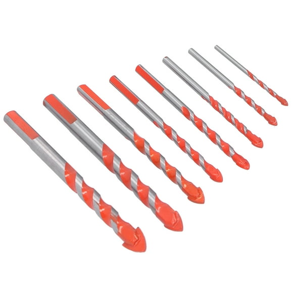 Drill Bit, Wear- Tile Drilling Bit, For Ceramic Tiles Concrete 8Pcs