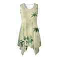 thumbnail image 5 of Uorisanigo Green Leaf Couples' Outfits Husban and Wife Clothing Short Sleeve Shirt for Men Fashion Hawaiian Tops and Women's Tank Dress Flowy Beach Vacation Sundress, 5 of 7