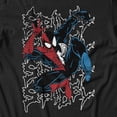 thumbnail image 3 of Marvel Comics Retro Spider-Man Spidey White Webbing Pattern Men's T Shirt (Black, S-XXXL), 3 of 4