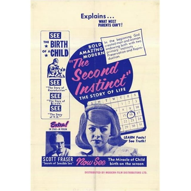 Posterazzi MOV233232 le Second Instinct Affiche de Film - 11 x 17 Po.