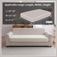 thumbnail image 2 of Sectional Couch Covers Wear Stretch Sofa Covers Washable Soft Couch Cushion Covers Slip Furniture Protector Sofa Slipcovers for Pets( Pieces Seaters+ Chaise Dark ), 2 of 7