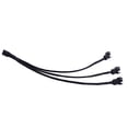 thumbnail image 2 of Mainboard CPU 4 PIN Fan Extention Cables PWM 4P Adapter Cable Computer Case Mainboard 4 PIN Power Cables Connectors Fan Splitter (Black), 2 of 6