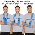 thumbnail image 3 of SupreGear Arm Sling, Adjustable Lightweight Comfortable Shoulder Immobilizer, 71 inch/180cm, Blue, 3 of 8