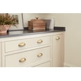 thumbnail image 2 of Amerock Ravino 3 inch (76mm) Center-to-Center Champagne Bronze Cabinet Cup Pull, 25 Pack, 2 of 5