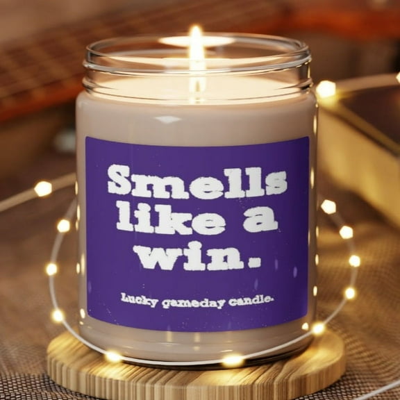 Smells Like a Northwestern Win Scented Candle, Wildcats Football Candle