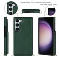 thumbnail image 2 of Nalacover Crossbody Wallet Case for Samsung Galaxy S23, RFID Blocking Premium PU Leather Shoulder Strap Lanyard Shockproof Magnetic Cover with Card Slots Holder Kickstand Case,Green, 2 of 8
