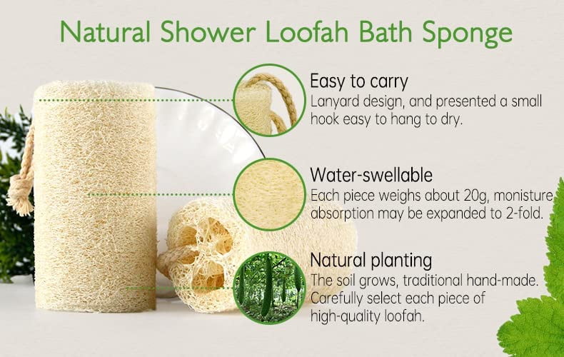 Esponja de baño Luffa 100% Natural y Biodegradable I Dehesia Cosmética  Econatural