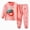 A22-Light Pink, variant on 18-24 Months Toddler Big Girls Pants Clothing Set 2pcs top and Pants Dailywear & Loungewear Outfits Set A22-Pink