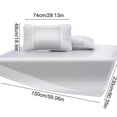 thumbnail image 4 of TTJ Summer Rattan Mat High End Folding Ice Silk Sleeping Pad Breathable Household Dormitory Rug Cool Mattress Cover for Summer Use, 4 of 8