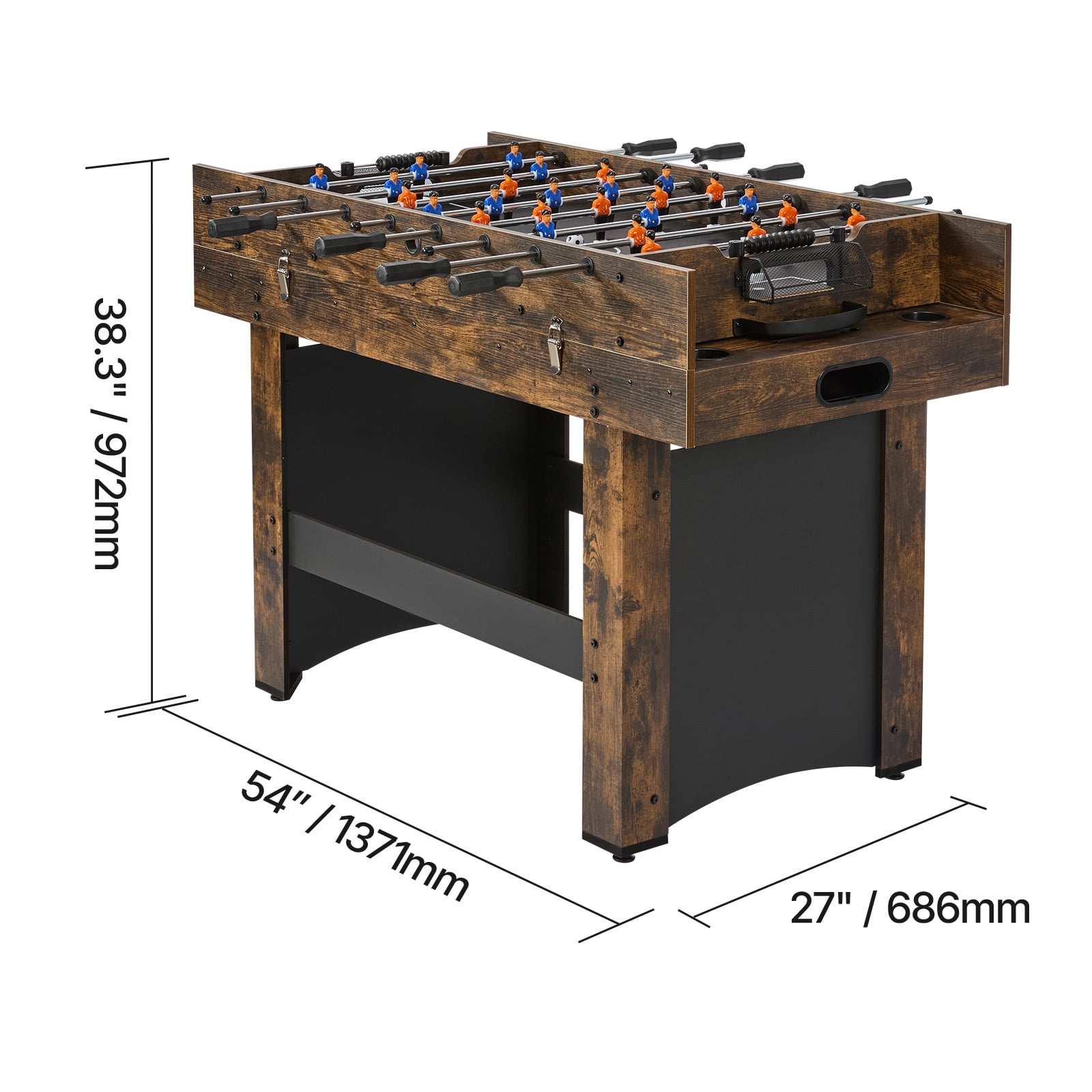 KFFKFF 54" 3-in-1 Combo Game Table Set, Multi Game Room Table with Air Hockey, Table Tennis, Foosball, and Accessories, Air Propelled Arcade Hockey Table for Recreational Room